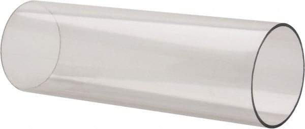 Made in USA - 2-1/2 Inch Outside Diameter x 2 Ft. Long, Plastic Round Tube - Polycarbonate - Caliber Tooling