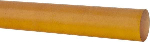 Made in USA - 4' Long, 1/2" Diam, Polyetherimide (PEI) Plastic Rod - Natural (Color) - Caliber Tooling