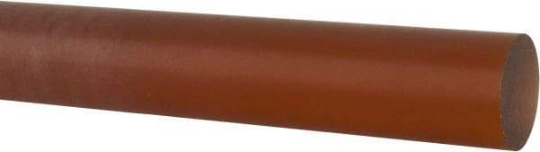 Made in USA - 1' Long, 1-1/4" Diam, Polyetherimide (PEI) Plastic Rod - Natural (Color) - Caliber Tooling