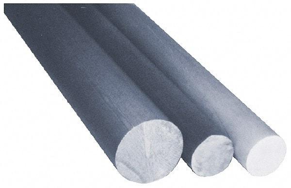 Made in USA - 4' Long, 7/16" Diam, Glass-Cloth Melamine Laminate (G5/G9) Plastic Rod - Grayish Brown - Caliber Tooling