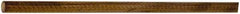 Made in USA - 4' Long, 1/2" Diam, Canvas Phenolic Laminate (C/CE) Plastic Rod - Tan-Brown - Caliber Tooling