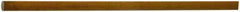 Made in USA - 1' Long, 1/4" Diam, Polyurethane Plastic Rod - 60A Hardness, Black - Caliber Tooling