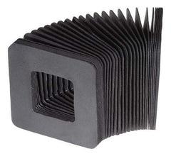 Made in USA - 0.02 Inch Thick, Polyester Square Flexible Bellows - 6 x 6 Inch Inside Square - Caliber Tooling