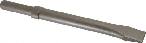 PRO-SOURCE - 25" Head Width, 10.2" OAL, 0" Shank Diam, Flat Chisel - Round Shank, Alloy Steel - Caliber Tooling