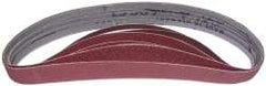 PRO-SOURCE - 1/4" Wide x 13" OAL, 120 Grit, Aluminum Oxide Abrasive Belt - Aluminum Oxide, Fine, Coated - Caliber Tooling