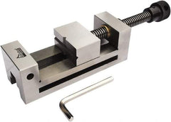 Gibraltar - 2-3/4" Jaw Width, 3" Jaw Opening Capacity, 1-9/16" Jaw Height, Toolmaker's Vise - Flat Jaw, 0.003" Parallelism, 0.005" Squareness, 254mm OAL x 4-1/4" OAH - Caliber Tooling