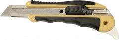 Ability One - Snap Utility Knife - 5-5/8" Steel Blade, Yellow Steel Handle - Caliber Tooling