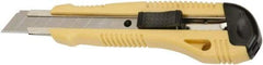 Ability One - Snap Utility Knife - 5-5/8" Steel Blade, Yellow Steel Handle - Caliber Tooling