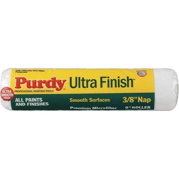 Purdy - 3/8" Nap, 9" Wide Paint General Purpose Roller Cover - Semi-Smooth Texture, Microfiber - Caliber Tooling