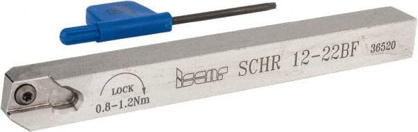 Iscar - SCH, External, Right Hand, 0.315" Max Depth of Cut, 0.02 to 0.098" Groove Width, Indexable Grooving Tool Holder - SCIR 22 Insert Compatibility, 0.472" Shank Height, 0.472" Shank Width, 4.921" OAL - Caliber Tooling