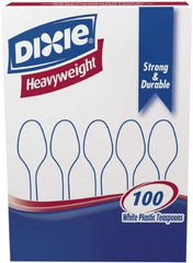 Dixie - Dixie Plastic Tableware, Heavyweight Teaspoons - White - Caliber Tooling