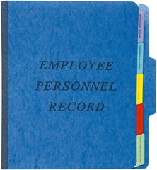 Pendaflex - 8-1/2 x 11", Letter Size, Blue, Personnel File Folder - 11 Point Stock, 1/3 Tab Cut Location - Caliber Tooling