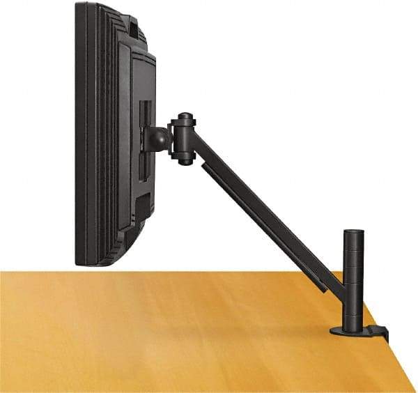 FELLOWES - AV Mounts, Arms and Hardware , Holds Monitor - 20 Lbs. Load Capacity, Desk Mount Rotating and Tilting - Caliber Tooling