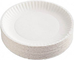 AJM Packaging Corporation - Coated Paper Plates, 9" - White - Caliber Tooling