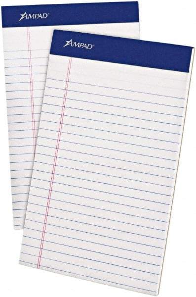 AMPAD - 50 Sheet, 5 x 8", Jr. Legal (Style) Writing Pad - White - Caliber Tooling