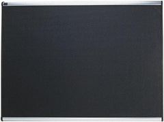 Quartet - 48" Wide x 36" High Tack Bulletin Board - High-Density Foam, Black - Caliber Tooling