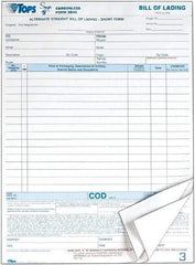 TOPS - 50 Sheet, 8-1/2 x 11", Bill of Lading - White - Caliber Tooling