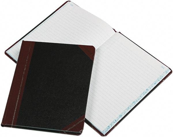 Boorum & Pease - 150 Sheet, 9-5/8 x 7-5/8", Record Rule Record/Account Book - Black & Red - Caliber Tooling