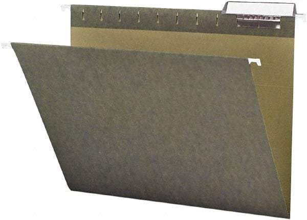 Samsill - 8-1/2 x 11", Letter Size, Standard Green, Expanding Hanging File Holder - 11 Point Stock, 1/3 Tab Cut Location - Caliber Tooling