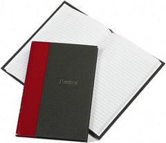 Boorum & Pease - 144 Sheet, 5-1/4 x 7-7/8", Record Rule Record/Account Book - Black & Red - Caliber Tooling