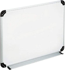 UNIVERSAL - 18" High x 24" Wide Erasable Melamine Marker Boards - Aluminum/Plastic Frame, 25.8" Deep, Includes Accessory Tray/Rail & Mounting Kit - Caliber Tooling