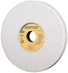 Norton - 8" Diam x 1-1/4" Hole x 3/4" Thick, I Hardness, 46 Grit Surface Grinding Wheel - Aluminum Oxide, Type 1, Coarse Grade, 3,105 Max RPM, Vitrified Bond, No Recess - Caliber Tooling