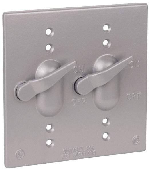 Thomas & Betts - Electrical Outlet Box Aluminum Switch Cover - Includes Gasket & Screw - Caliber Tooling