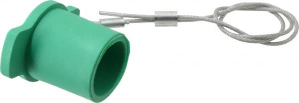 Leviton - 3R NEMA Rated, Female, Green Single Pole Protective Cap - For Use with Male Plug - Caliber Tooling