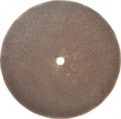 Norton - 8" 60 Grit Aluminum Oxide Cutoff Wheel - 0.06" Thick, 1/2" Arbor, 7,640 Max RPM, Use with Stationary Grinders - Caliber Tooling