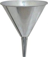 Plews - 24 oz Capacity Steel Funnel - 5-3/4" Mouth OD, 1/2" Tip OD, Straight Spout - Caliber Tooling