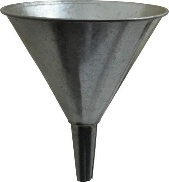 Plews - 32 oz Capacity Steel Funnel - 6-1/2" Mouth OD, 3/4" Tip OD, Straight Spout - Caliber Tooling