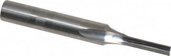 Onsrud - 1/8" Diam, 1/4" Shank Diam, 1/2" Length of Cut, 1 Flute Single Edge Straight Router Bit - 2" Overall Length, Left Hand Cut, Solid Carbide - Caliber Tooling