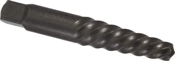 Cleveland - Spiral Flute Screw Extractor - #6 Extractor for 3/4 to 1" Screw, 3-3/4" OAL - Caliber Tooling