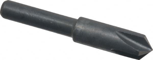 Cleveland - 1/4" Head Diam, 3/16" Shank Diam, 4 Flute 100° High Speed Steel Countersink - Caliber Tooling