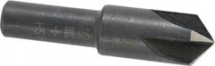 Cleveland - 1/2" Head Diam, 3/8" Shank Diam, 4 Flute 100° High Speed Steel Countersink - Oxide Finish, 1-27/32" OAL, Single End, Straight Shank, Right Hand Cut - Caliber Tooling