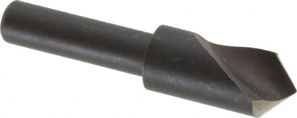 Cleveland - 3/8" Head Diam, 1/4" Shank Diam, 1 Flute 90° High Speed Steel Countersink - Caliber Tooling