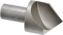 Cleveland - 1-1/2" Head Diam, 3/4" Shank Diam, 1 Flute 90° High Speed Steel Countersink - Caliber Tooling