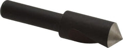 Cleveland - 3/8" Head Diam, 1/4" Shank Diam, 1 Flute 100° High Speed Steel Countersink - Caliber Tooling