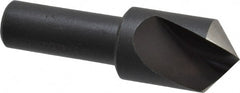 Cleveland - 3/4" Head Diam, 1/2" Shank Diam, 1 Flute 100° High Speed Steel Countersink - Caliber Tooling