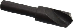 Cleveland - 3/8" Head Diam, 1/4" Shank Diam, 1 Flute 120° High Speed Steel Countersink - Caliber Tooling