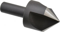 Cleveland - 1-1/4" Head Diam, 1/2" Shank Diam, 3 Flute 90° High Speed Steel Countersink - Caliber Tooling