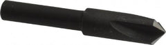 Cleveland - 1/4" Head Diam, 3/16" Shank Diam, 3 Flute 100° High Speed Steel Countersink - Caliber Tooling