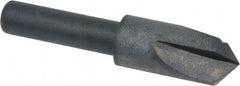 Cleveland - 3/8" Head Diam, 1/4" Shank Diam, 3 Flute 100° High Speed Steel Countersink - Caliber Tooling