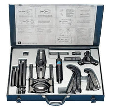 SKF - 8 Ton Capacity, 6" Spread, Hydraulic Puller Set - 3 Jaws, 10.6" Reach - Caliber Tooling