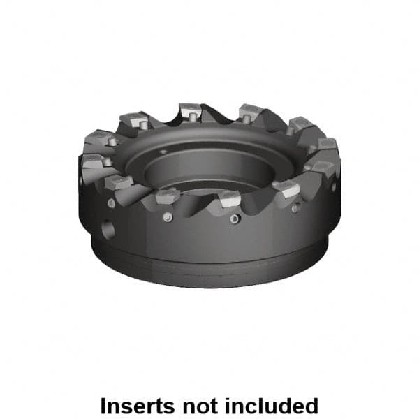 Kennametal - 16 Inserts, 125mm Cut Diam, 40mm Arbor Diam, 1mm Max Depth of Cut, Indexable Square-Shoulder Face Mill - 0/90° Lead Angle, 63mm High, MDHX 1004.. Insert Compatibility, Series Fix-Perfect - Caliber Tooling