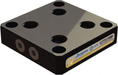 Jergens - 130mm Long x 130mm Wide x 30mm High Aluminum Fixture Plate - 30mm Plate Thickness - Caliber Tooling