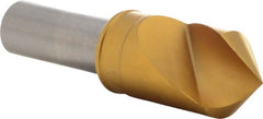 M.A. Ford - 3/4" Head Diam, 1/2" Shank Diam, 1 Flute 90° High Speed Steel Countersink - Caliber Tooling