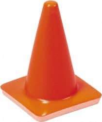 PRO-SAFE - 5" High, Orange Sport Traffic Cone - 3" Base Width, 1 Lb, PVC - Caliber Tooling