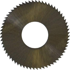 Controx - 1" Diam x 0.014" Blade Thickness x 3/8" Arbor Hole Diam, 64 Tooth Slitting and Slotting Saw - Arbor Connection, Right Hand, Uncoated, High Speed Steel, Concave Ground - Caliber Tooling