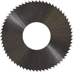 Controx - 1" Diam x 0.018" Blade Thickness x 3/8" Arbor Hole Diam, 64 Tooth Slitting and Slotting Saw - Arbor Connection, Right Hand, Uncoated, High Speed Steel, Concave Ground - Caliber Tooling